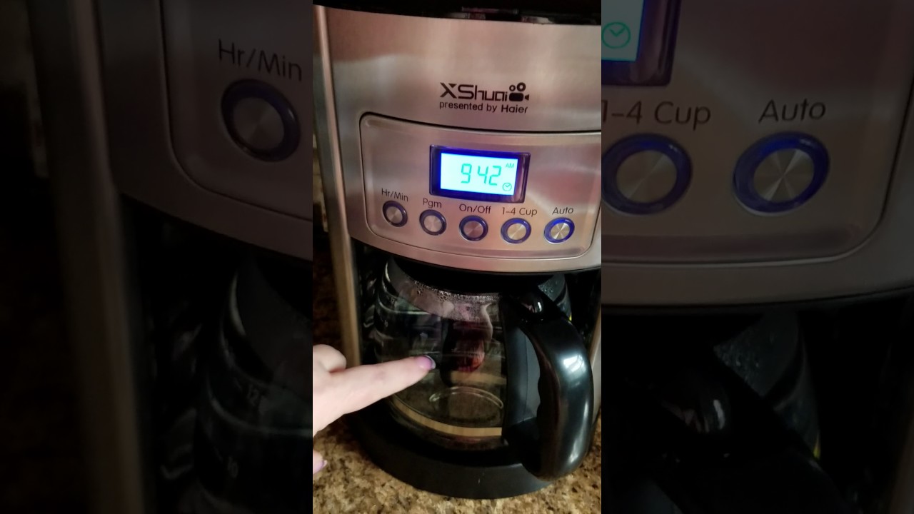 Review of Xshuai Haier 12-Cup Digital Thermal Programmable Coffeemaker -  YouTube