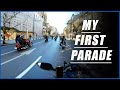 My first motorcycle parade