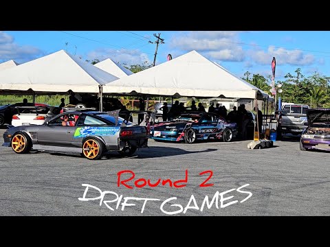 DRIFT GAMES ROUND 2! More cars, close calls crash and funny moments
