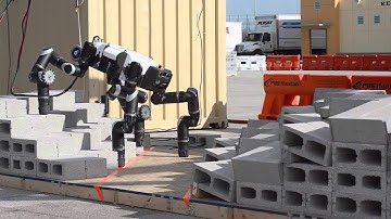 RoboSimian: Four-Footed Robot Competes at DARPA Challenge | Video