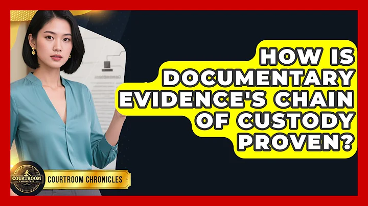 How Is Documentary Evidence's Chain Of Custody Proven? - Courtroom Chronicles