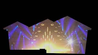 Uptown Funk Light Show - projection mapping