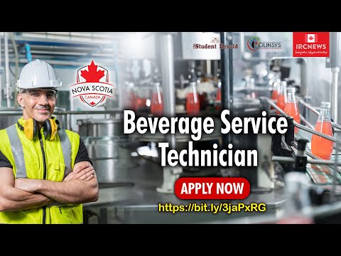 Canadian Job Vacancies with Permanent Residence for the family: Beverage Service Technician