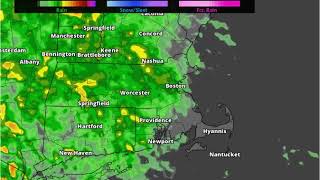 Up to three inches of rainfall expected in Massachusetts Tuesday, Wednesday
