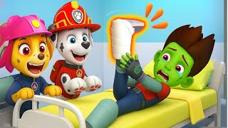 What Happened To RYDER And His Leg? Marshall Check It Out!! | Paw Patrol Animation