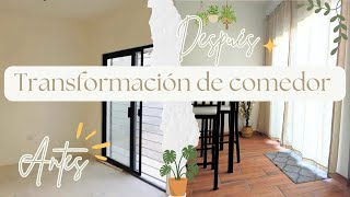 TRANSFORMACIÓN DE COMEDOR I Antes y después #pinterest #decoration