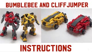 Cybertronian Bumblebee and Cliffjumper Instructions