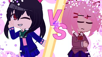 Nico Yazawa vs Natsuki||rap battle||(off timing..?) (TW.?)(glitchy effect and slight flash⚠)