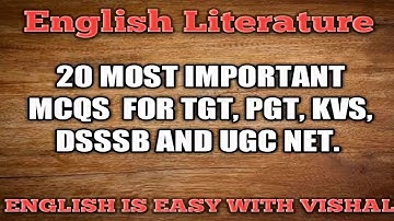 #53 (part 6) Meritorious solved paper 2018 Literature important MCQ KVS NVS DSSSB UP TGT PGT