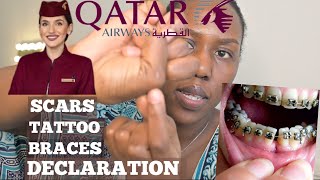 Qatar Airways Cabin Crew Assessment Scar & Tattoo Declaration