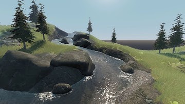 Waterways Demo Scene WIP (river generation tool for Godot)