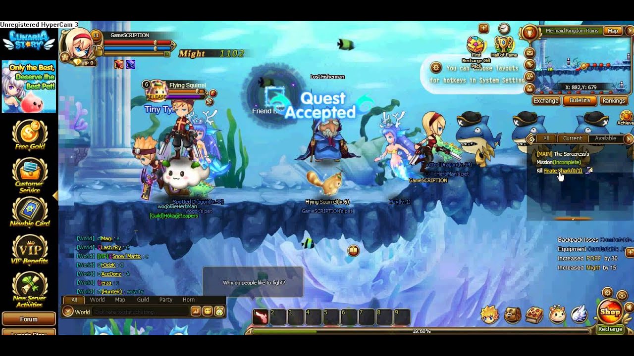 Online Browser Game Reviews: Lunaria Story - Online Browser-Based 2D RPG  Game Review