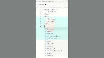 JavaScript Tutorial for Beginners / JavaScript learn /Arithmetic operators division  tag