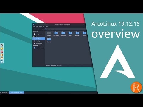 ArcoLinux 19.12.15 overview | an Arch Linux based distro.