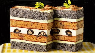 🍰 CRAZY BEE - insanely TASTY poppy-honey cake (cake recipe)