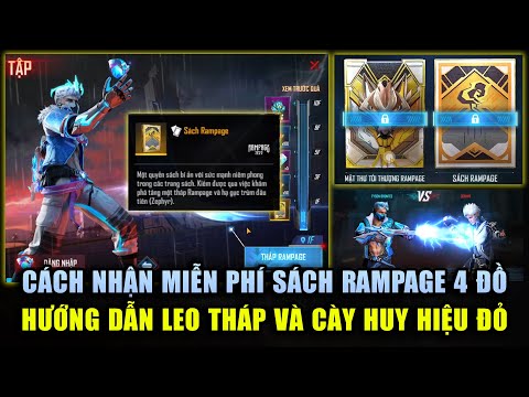 Free Fire | Cách Nhận Sách RAMPAGE Miễn Phí Và Cày Huy Hiệu Đỏ – Hướng Dẫn Leo Tháp RAMPAGE 10 Tầng