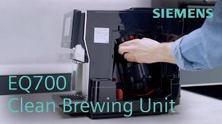 How to clean the brewing unit of your Siemens EQ700 coffee machine | Siemens Home Global