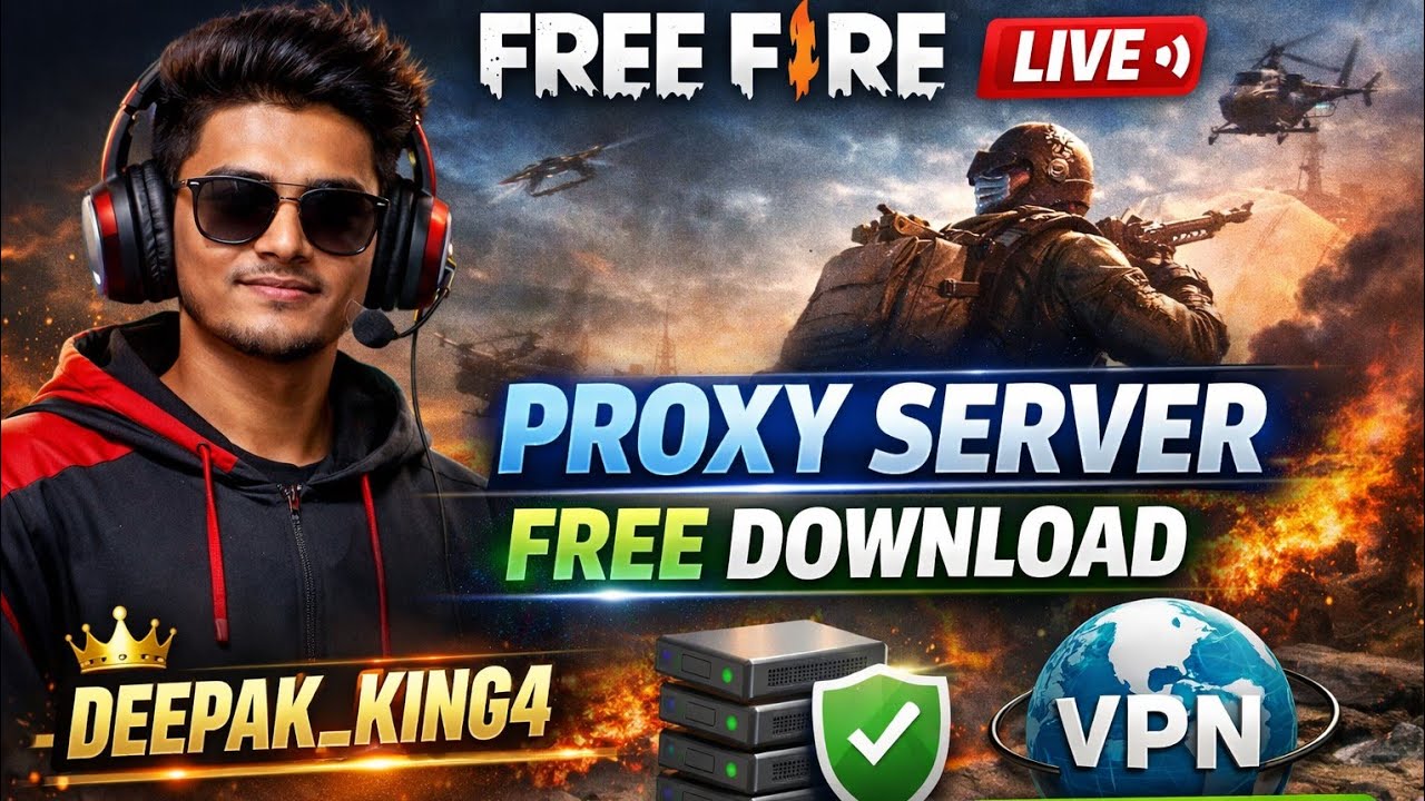 FREE FIRE PROXY SERVER FREE DOWNLOAD 🔥 - YouTube