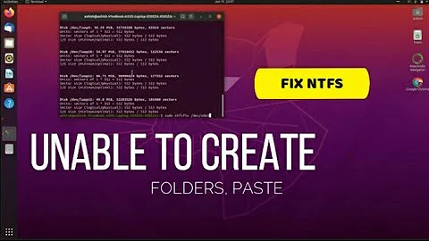 Unable to create folders in ubuntu ntfs media permission denied | fix ntfs media UBUNTU 20.04/18.04