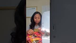 I used an easy to sew pattern to make this jacket💛  #sewing  #sew #sewingmachine #sewingtutorial