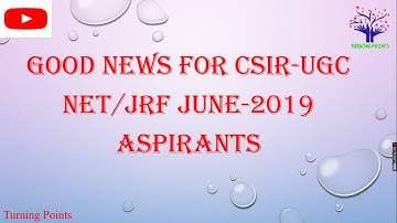 REVISED RESULT OF CSIR NET/JRF LIFE SCIENCES JUNE -2019