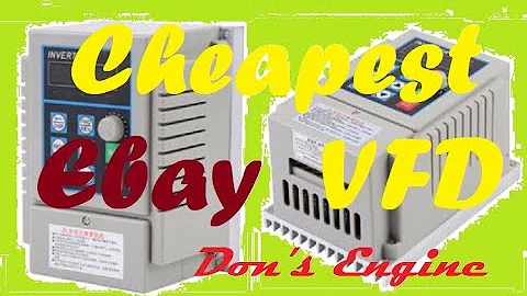 I bought the cheapest VFD on Ebay. Wire it, Program it, Test it.