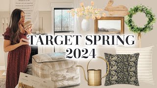 TARGET SPRING SHOP WITH ME AND HAUL 2024 | vintage spring decor, spring bedding, and florals!