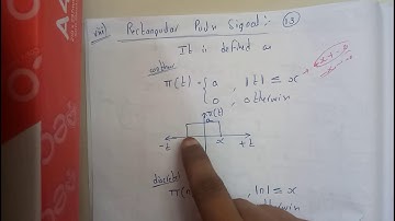 13 Rectangular pulse signal ||SS ||SEM 4