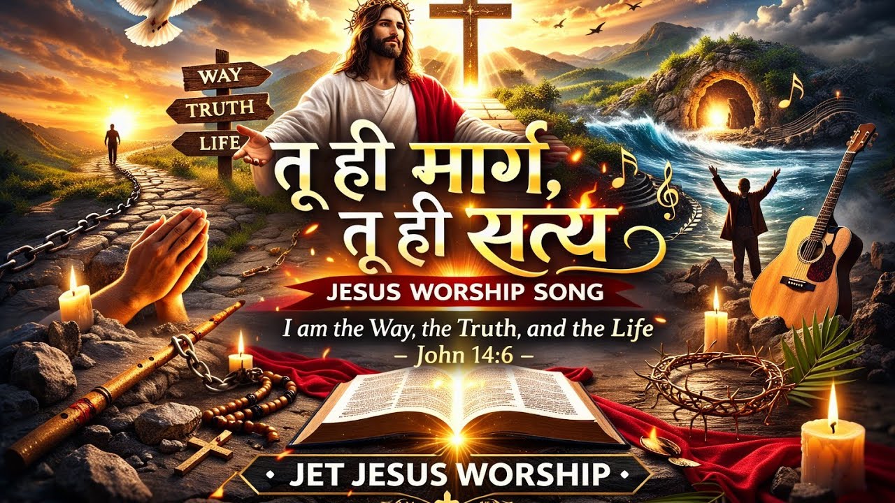 तू ही मार्ग, तू ही सत्य ✝️ | Jesus Worship Song | John 14:6 | Hindi Christian Song
