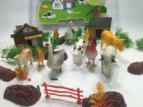 Đồ chơi các con vật animal toys học tên các con vật @KidsmileTV