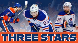 Who were the Oilers 3 stars this series?