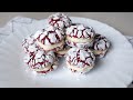 Chewy Red Velvet Crinkles with Creamcheese filling