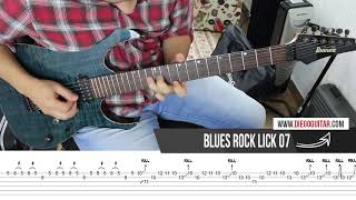 Blues Rock Lick  with TAB