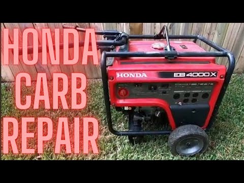 Honda EB Series Generator Repair – Carburetor Removal, Cleaning & Reinstall – EB4000X