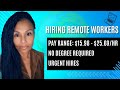 Work from Home Jobs You can Apply for today