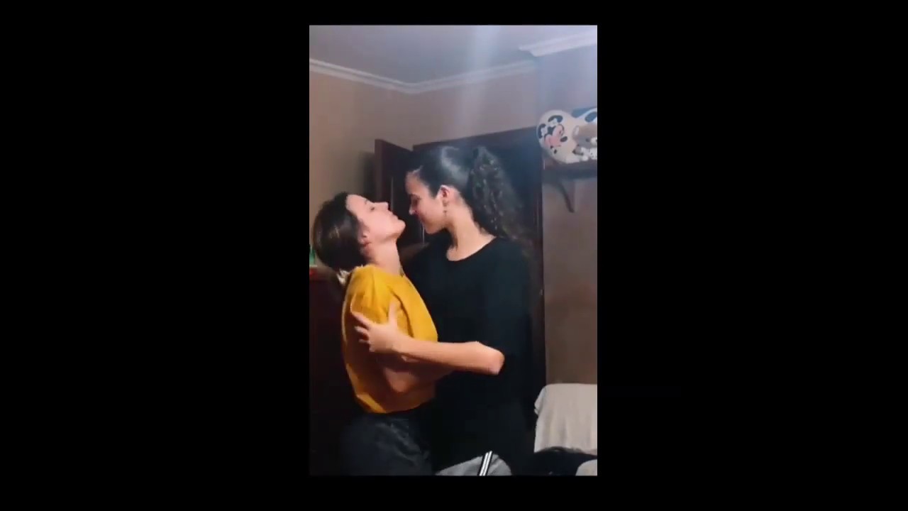 Lesbian dance and kiss