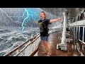 Our cruise ship got struck by a huge storm