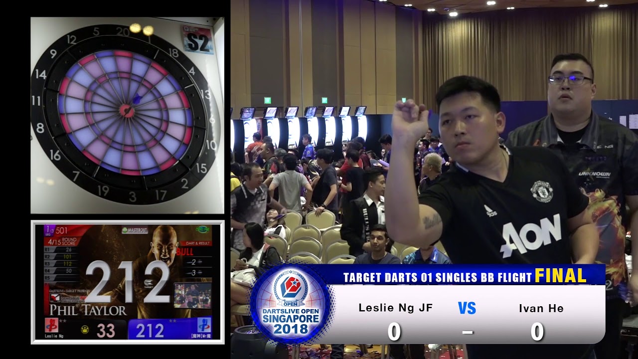 DARTSLIVE OPEN 2018 SINGAPORE TARGET DARTS 01 SINGLES BB FLIGHT FINAL