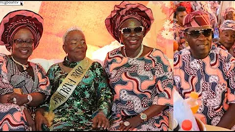 Ogogo, Teni Benson & Other Celebrate with Yoruba Movie Star Bimbo Akisanya’s Mum at Her Birthday