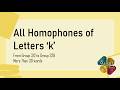 All Homophones of "k" Letters in one video | Group 312 to 328 | English Grammar | SMART Path
