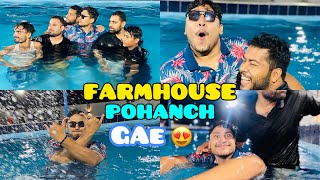 Friends ka Saath Farmhouse Pohanch Gae 🏊‍♀️ | Or Humnay Night Stay Keya 🏞️ | Muneeb Aftab | Vlog