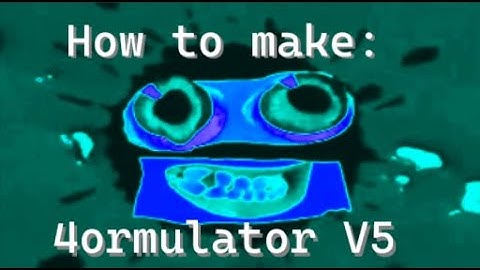 [TUTORIAL]: How to make 4ormulator V5