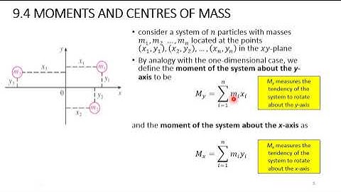 Engineering Applications of Integrals   Moments, Center of Mass, Centroid of Lamina