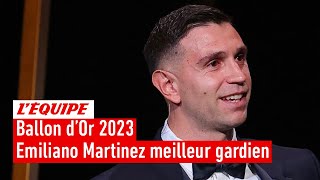 Ballon d'Or 2023 - Emiliano Martinez (Aston Villa) remporte le Trophée Yachine du meilleur gardien