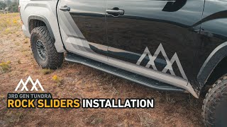3rd Gen Toyota Tundra Rock Sliders - Installation