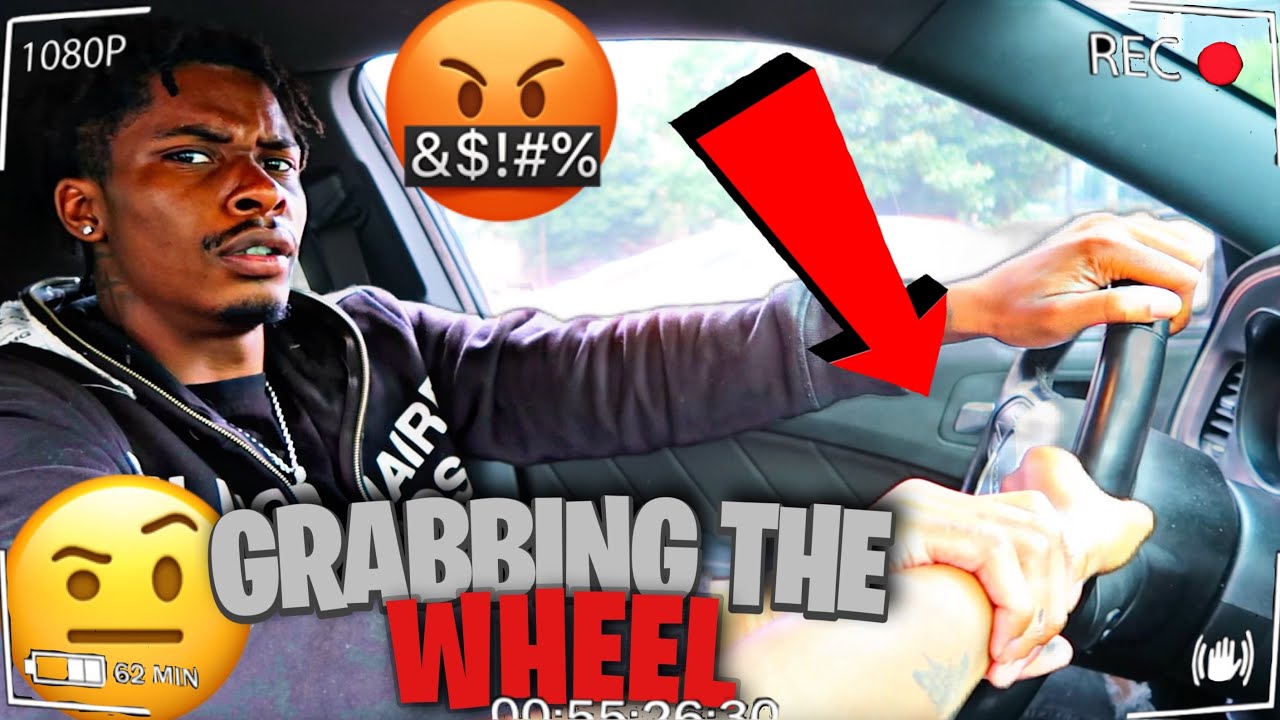 Grabbing The Steering Wheel Prank On LuBaboTV **BAD IDEA** 🫣🫢 YouTube