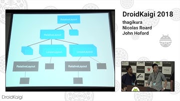 DroidKaigi 2018 - ConstraintLayout, now and future / thagikura, Nicolas Roard, John Hoford [EN]