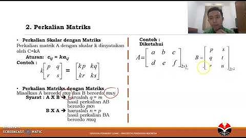 Aljabar Linier | Matriks dan Operasinya