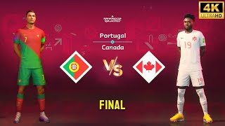 FIFA 23  Portugal vs Canada | Ronaldo vs Davies | FIFA World Cup Final Match [4K60]