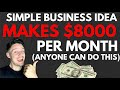 Simple Online Business Idea Makes Me $8K Per Month Profit! ( Drop Servicing )